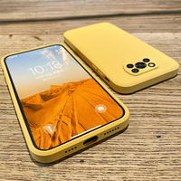 Poco X3 Pro Pocox3 Pro Case kwadratowy płynny silikonowy aparat osłona obiektywu miękka pokrywa dla Xiaomi Poco X3 X 3 Pro NFC gt Pocox3 Pro 1